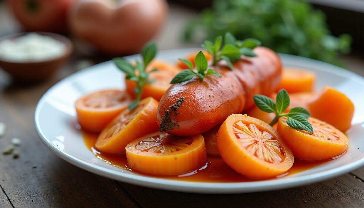 Délice léger : ragoût de chou, carottes fondantes et saucisse de Morteau